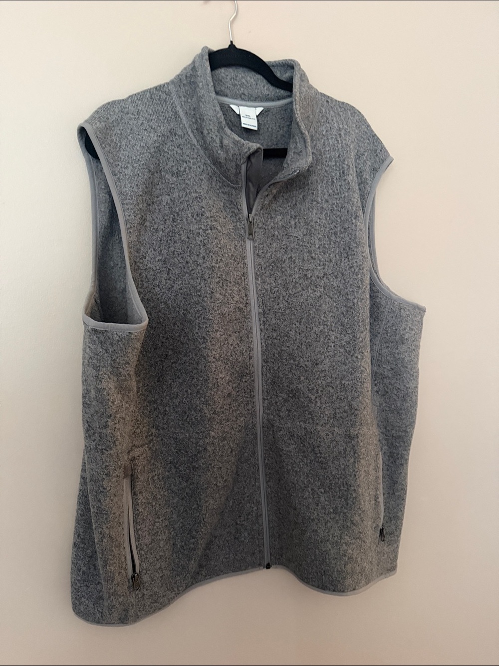 Duluth Trading Co Gray Full-Zip Fleece Vest